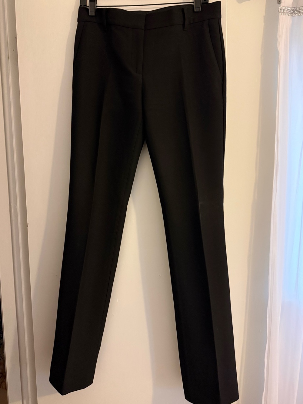 Ann Taylor Black Dress Pants with Ivory Trim